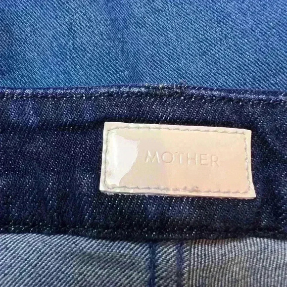 Mother Colorblock Looker Geometric Lies Denim Size 31 - Picture 7 of 10